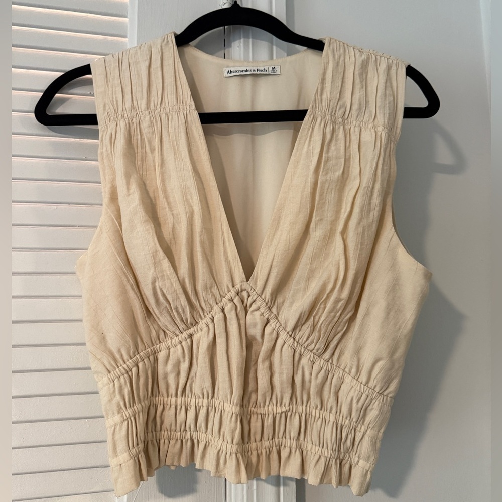 Abercrombie & Fitch Cream Top